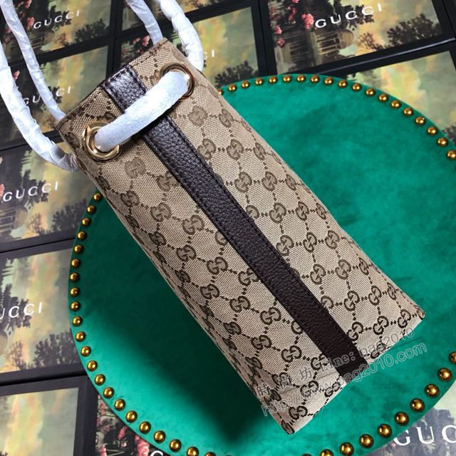 Gucci包 古馳女包 551688啡布 Gucci新款手提包  gudj1150